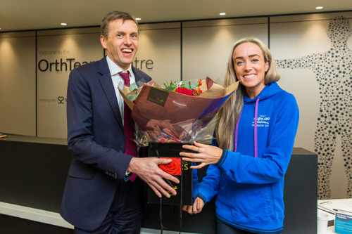 John Rogers and Eilish McColgan